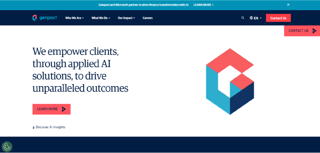 GenPact Homepage